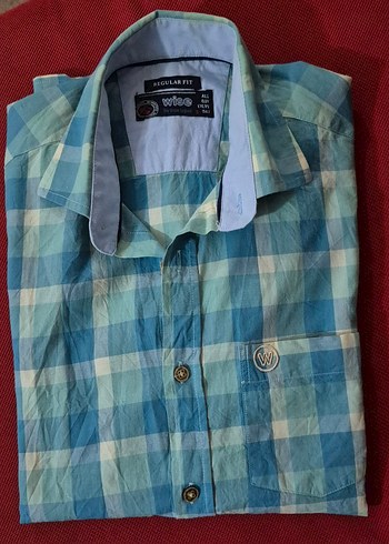 Erkek Mavi Kareli Uzun Kollu Gömlek - Görsel 5