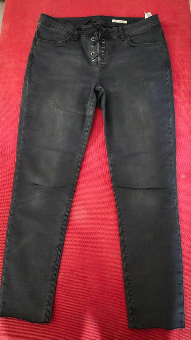 Koyu Gri Kot Pantolon - Görsel 2