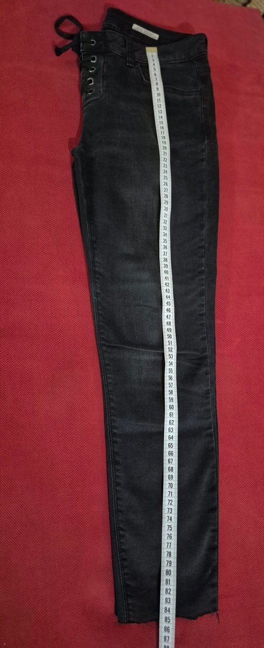 Koyu Gri Kot Pantolon - Görsel 4