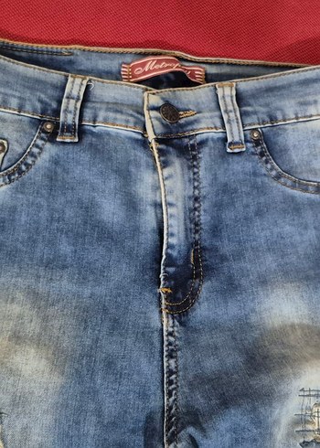 Yırtık Detaylı Likralı Kot Pantolon - Görsel 6