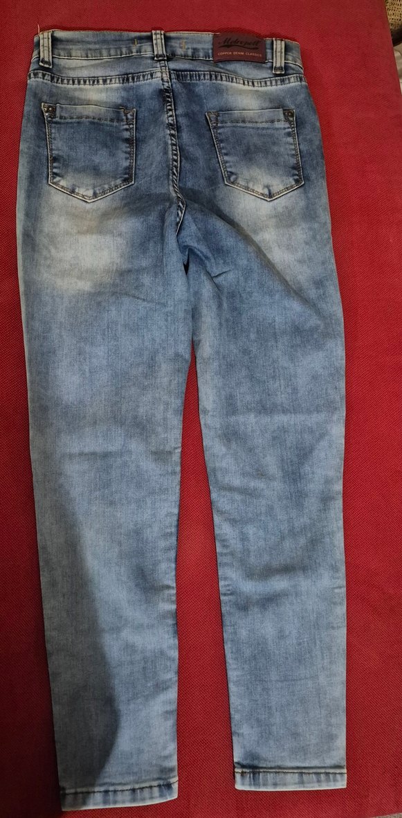 Yırtık Detaylı Likralı Kot Pantolon - Görsel 4