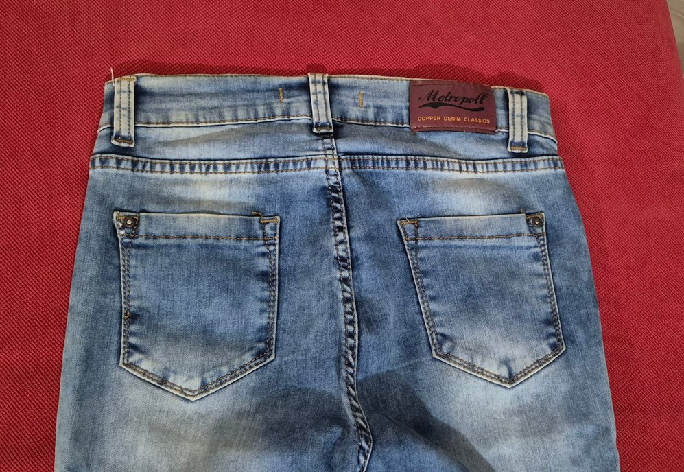 Yırtık Detaylı Likralı Kot Pantolon - Görsel 2