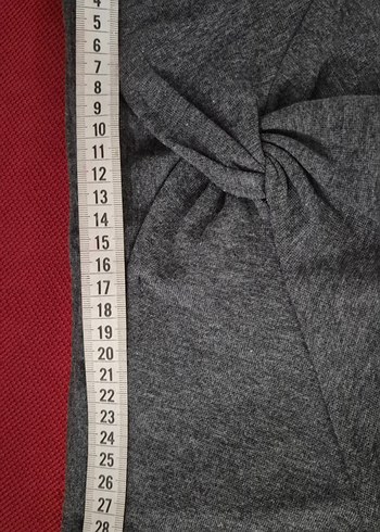 Gri Drapeli Kadın Kalem Etek - Görsel 7