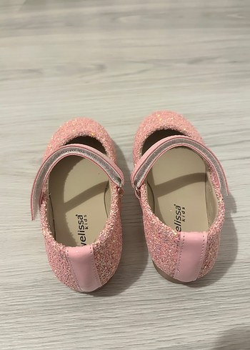 Kız Çocuk Pembe Simli Babet Ayakkabı - Görsel 3