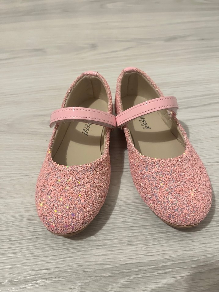 Kız Çocuk Pembe Simli Babet Ayakkabı - Görsel 2