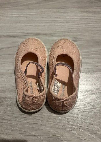 Pembe Nakışlı Kız Babet Ayakkabı - Görsel 2