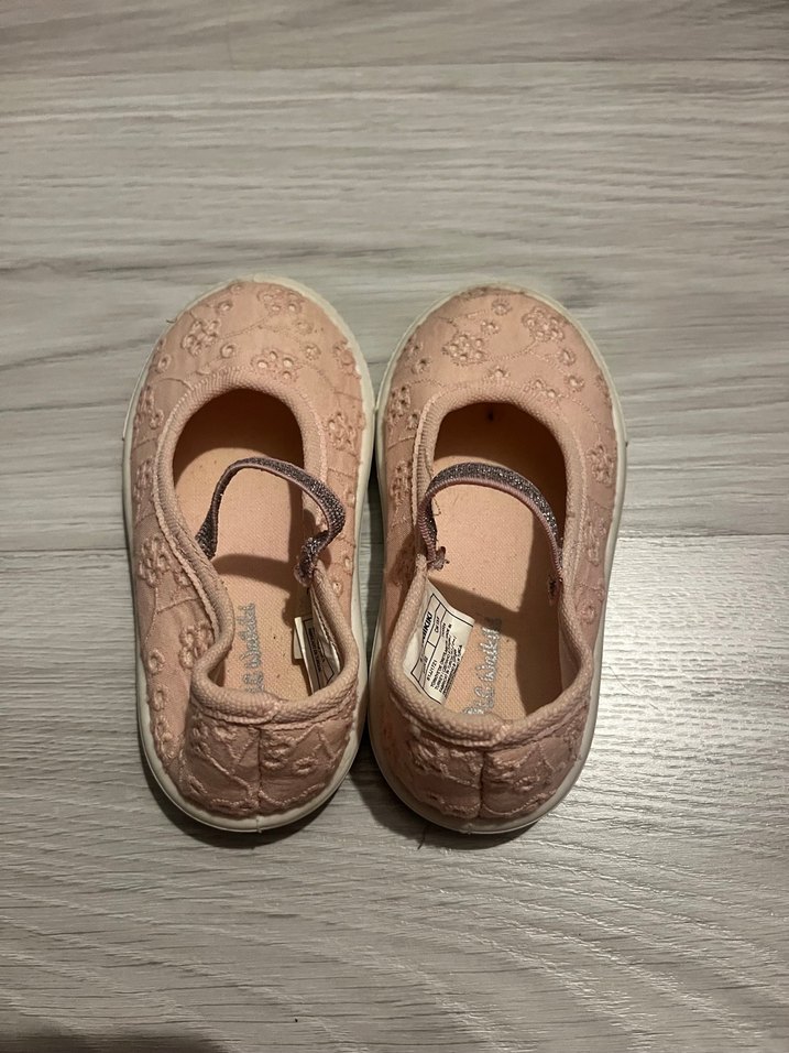 Pembe Nakışlı Kız Babet Ayakkabı - Görsel 2