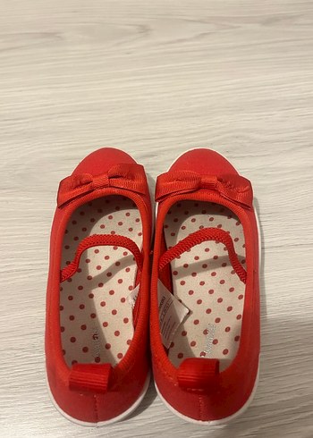 Kız Çocuk Kırmızı Cırtlı Babet Ayakkabı - Görsel 3