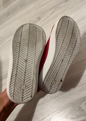 Kız Çocuk Kırmızı Cırtlı Babet Ayakkabı - Görsel 4