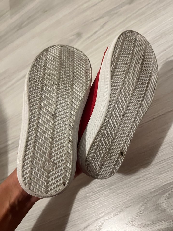 Kız Çocuk Kırmızı Cırtlı Babet Ayakkabı - Görsel 4