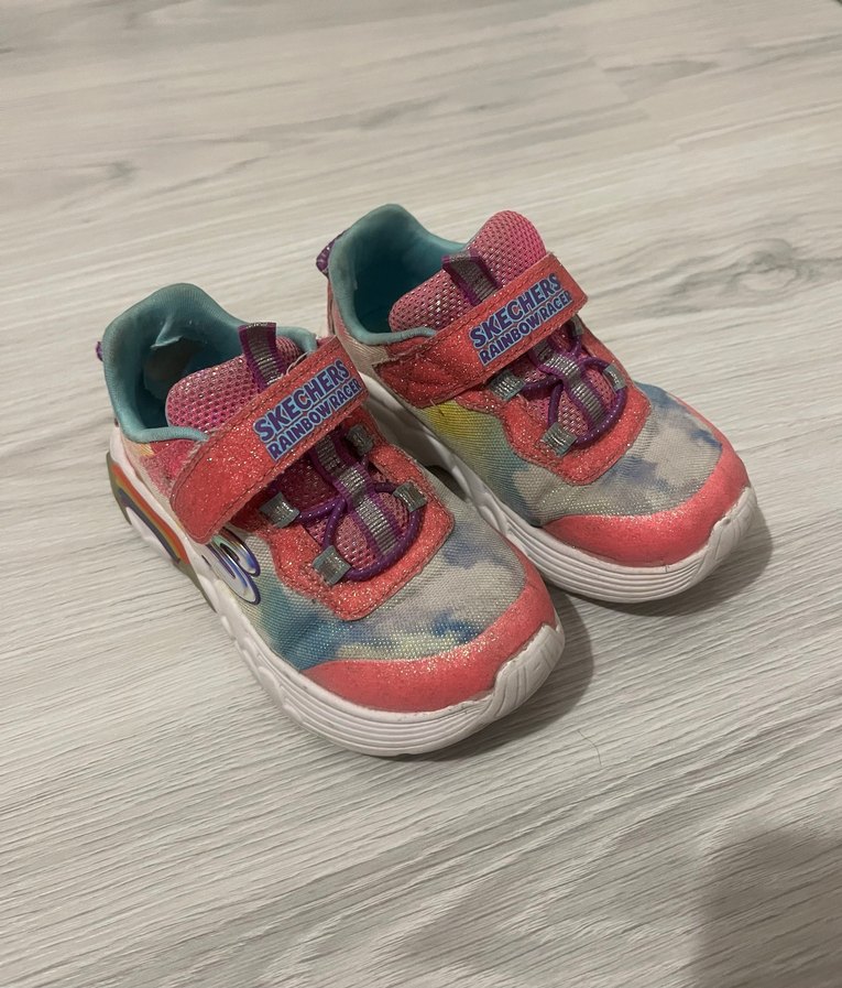 Renkli Bağcıksız Kız Çocuk Spor Ayakkabı - Görsel 3