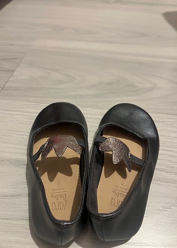 Kız Çocuk Siyah Tokalı Babet Ayakkabı - Görsel 2