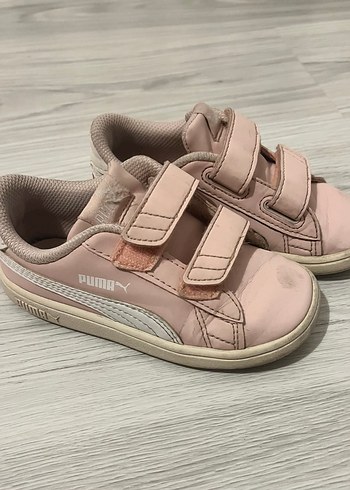 Kız Çocuk Pembe Puma Sneaker Velcro - Görsel 4