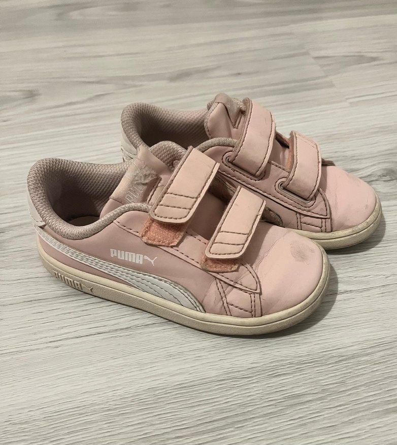 Kız Çocuk Pembe Puma Sneaker Velcro - Görsel 4