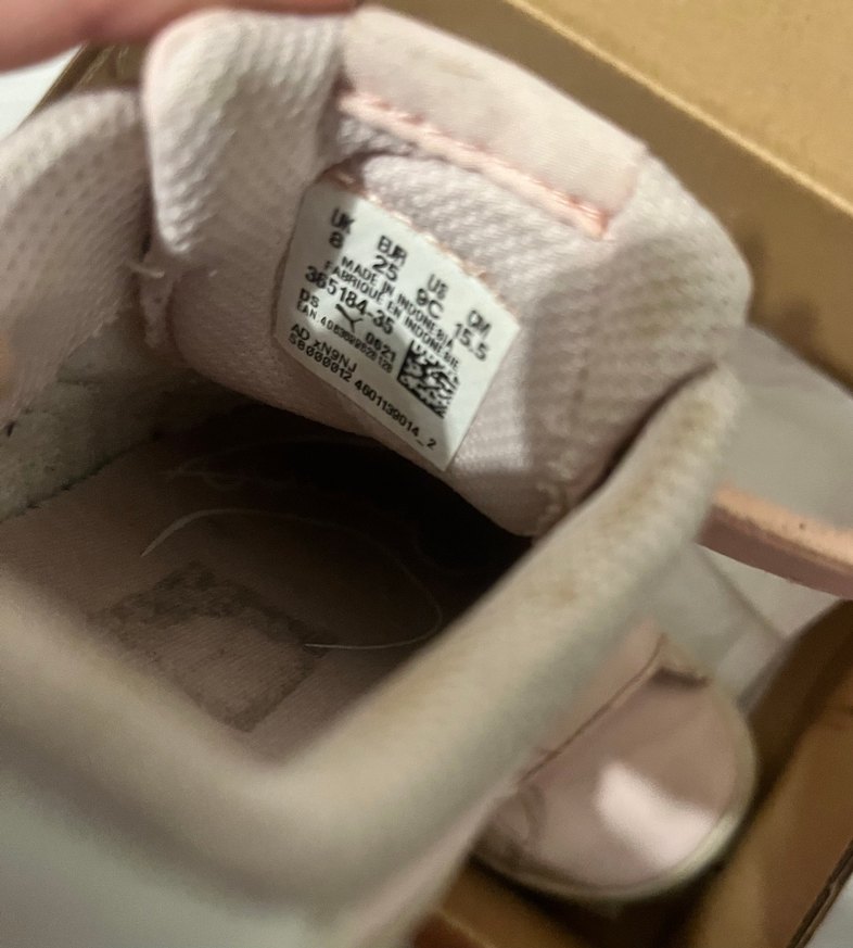 Kız Çocuk Pembe Puma Sneaker Velcro - Görsel 5