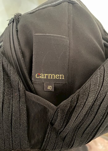 Siyah Straplez Uzun Drapeli Abiye Elbise - Görsel 4