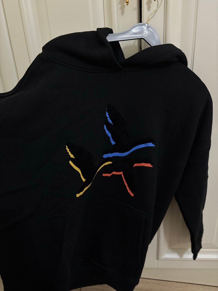 Beymen club Kapüşonlu Fermuarlı Siyah Baskılı Sweatshirt - Görsel 2