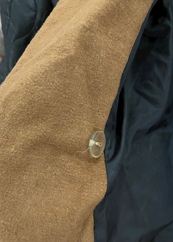 Düğmeli Kahverengi Süet Kadın Midi Kaban - Görsel 6