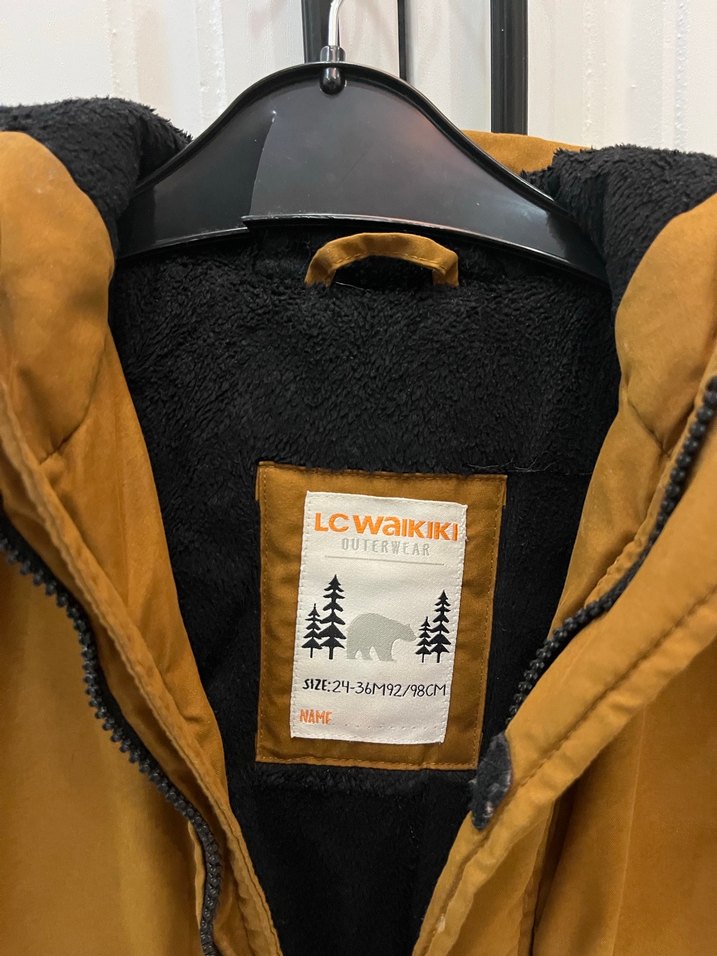 Kahverengi Kürklü Erkek Çocuk Mont - Görsel 2