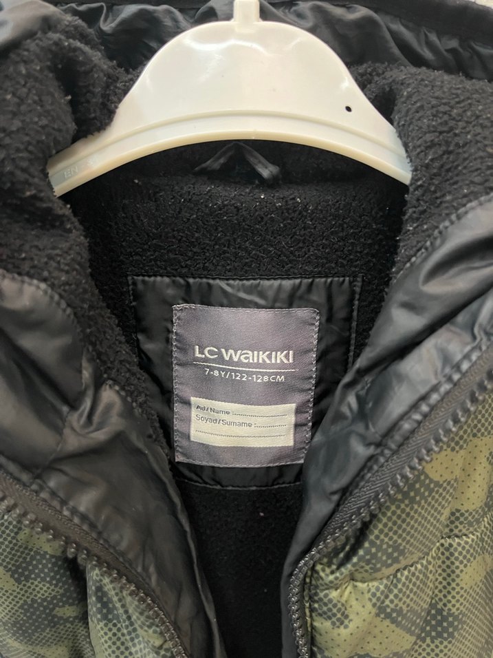 Erkek Çocuk Siyah Kamuflaj Fermuarlı Mont - Görsel 2