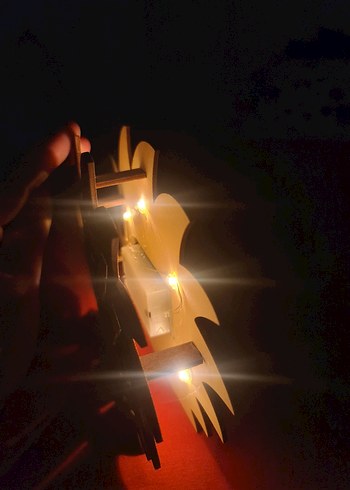  Beden Kirpi Tahta Gece Lambası Dekor