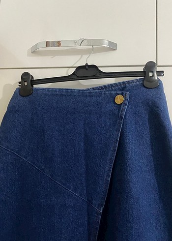 38 Beden mavi Renk Kot etek tesettür