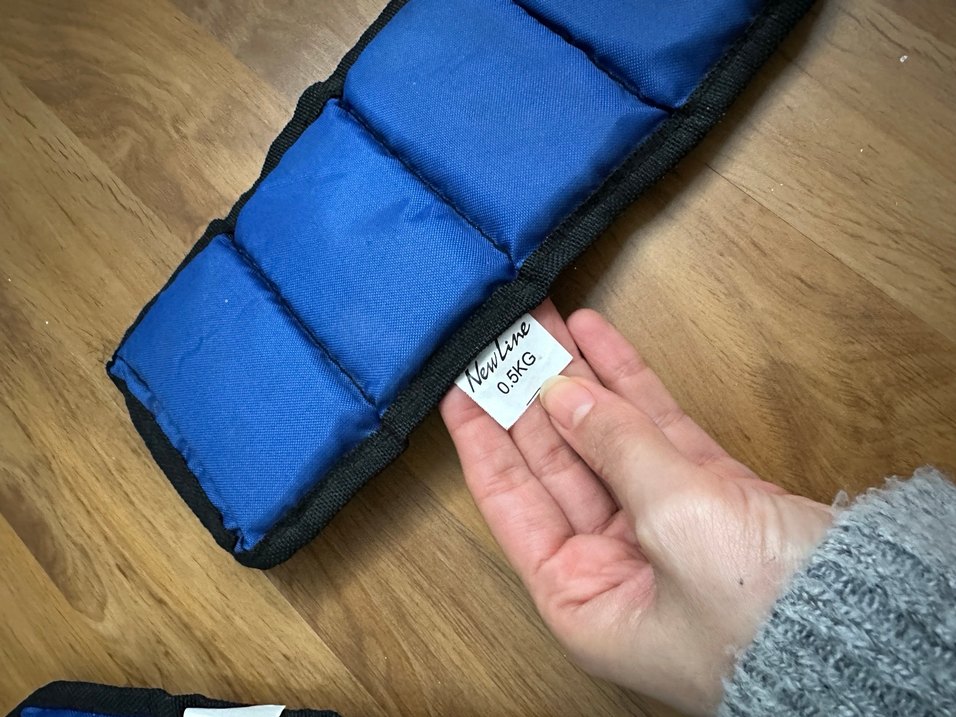 Spor ayak bileği ağırlık bandı (0.5 kg) - Görsel 3