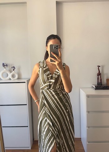 BATİK marka V Yaka Kolsuz kadın Elbisesi - Görsel 3