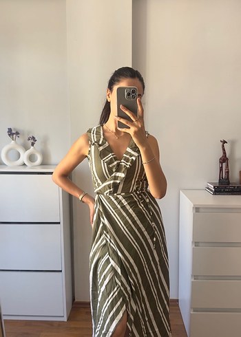 BATİK marka V Yaka Kolsuz kadın Elbisesi - Görsel 2