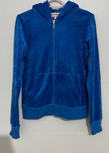 Kadın Mavi Fermuarlı Sweatshirt