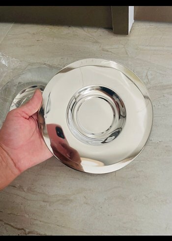 Diğer Gri Modern Desensiz Tabak