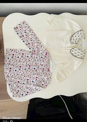 Beyaz Pamuklu Kız Çocuk Gömlek - Görsel 3