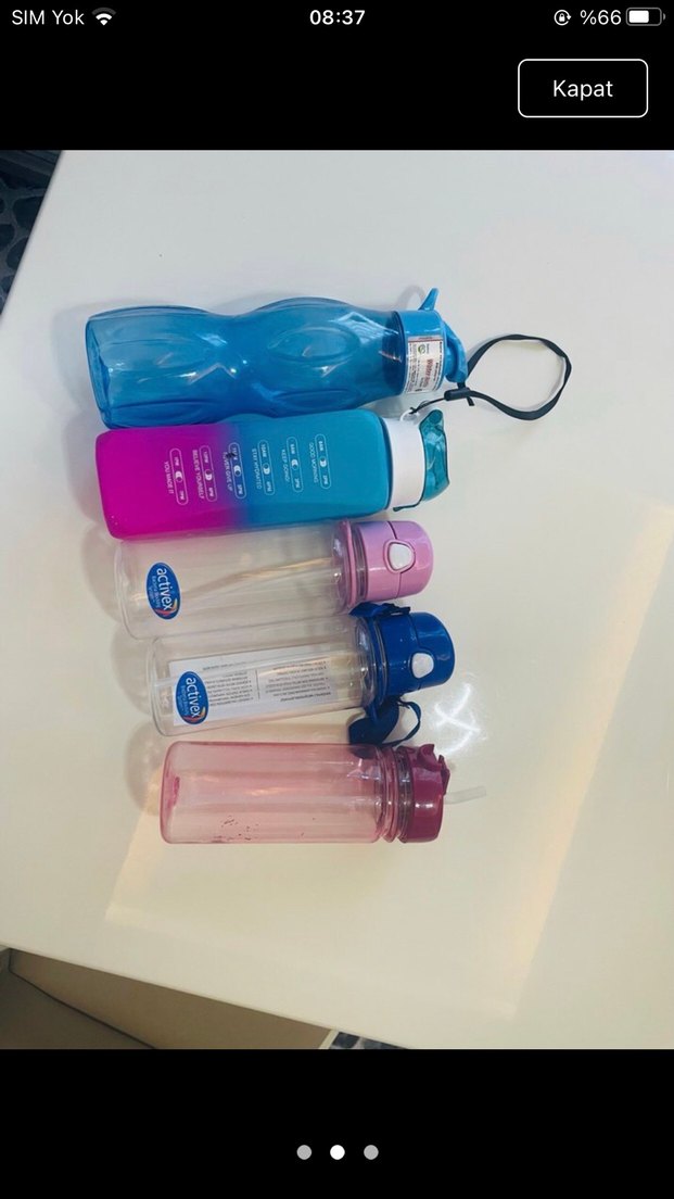 Renkli Çocuk Matara  suluk Seti - Görsel 2