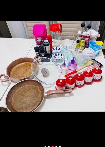 Çok Renkli Bohem Tabak ve Mutfak Seti - Görsel 2