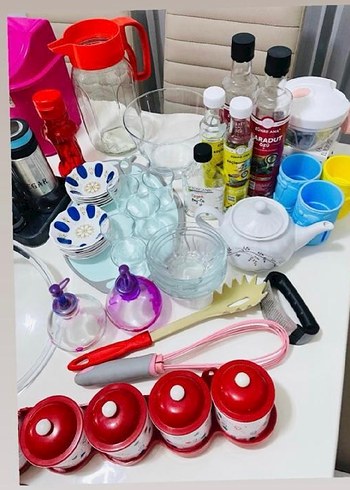 Çok Renkli Bohem Tabak ve Mutfak Seti - Görsel 6