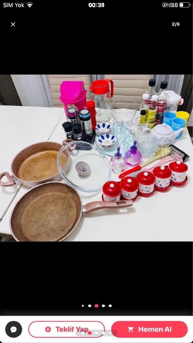 Çok Renkli Bohem Tabak ve Mutfak Seti - Görsel 2