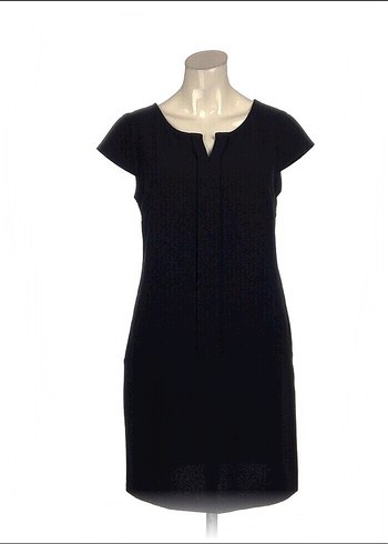 Siyah V Yaka İş Elbisesi - Görsel 2