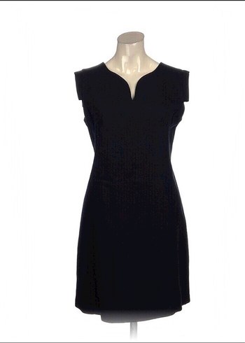 Siyah V Yakalı Elbise - Görsel 2