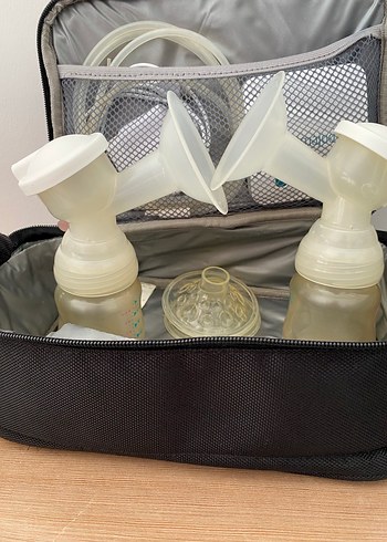 Mamajoo Beyaz ve gri çift göğüs pompası - Görsel 2