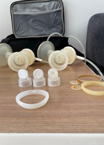 Mamajoo Beyaz ve gri çift göğüs pompası - Görsel 7