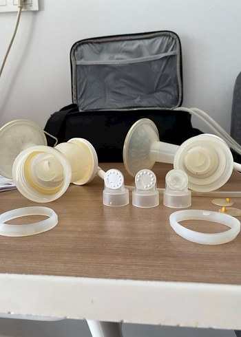 Mamajoo Beyaz ve gri çift göğüs pompası - Görsel 8