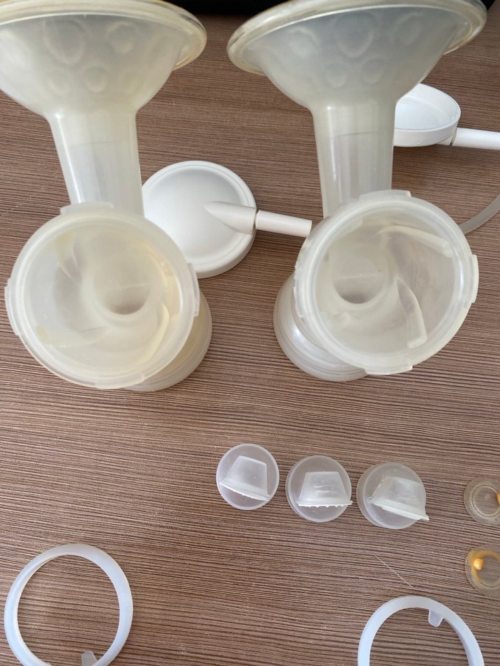 Mamajoo Beyaz ve gri çift göğüs pompası - Görsel 4