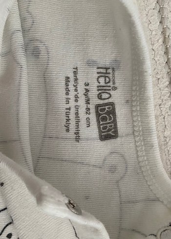 Uzun Kollu Ayıcık Baskılı Bebek Body - Görsel 4