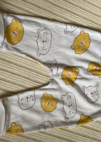 Uzun Kollu Ayı Desenli Bebek Takımı - Görsel 3