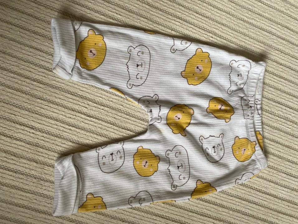 Uzun Kollu Ayı Desenli Bebek Takımı - Görsel 3