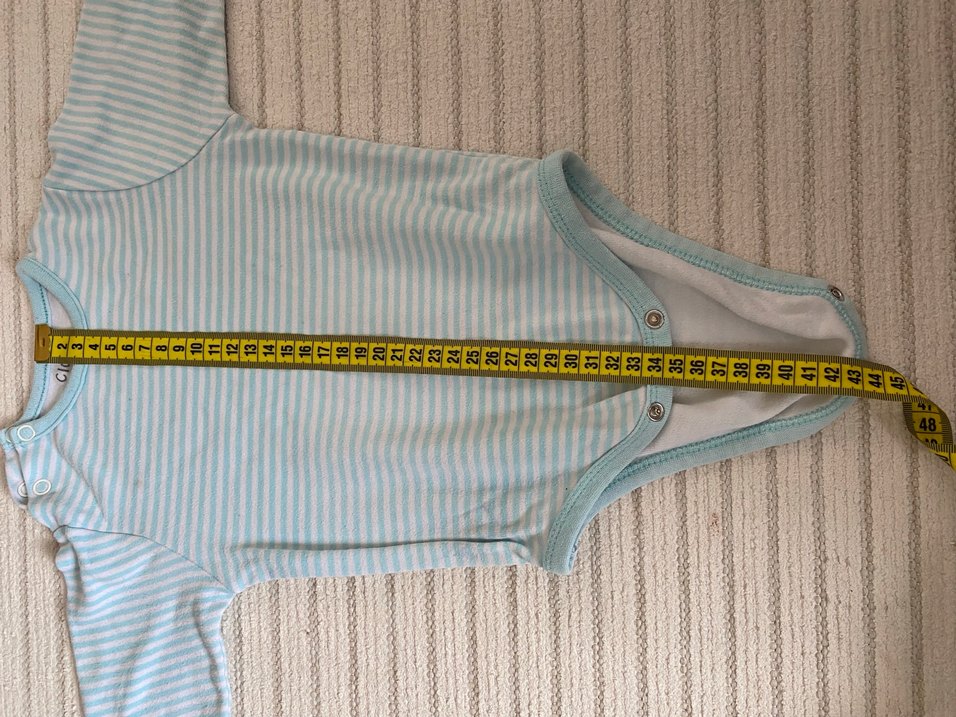 Cigit Kollu Mavi Bebek Body 6-12 ay - Görsel 5