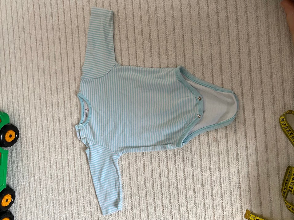 Cigit Kollu Mavi Bebek Body 6-12 ay - Görsel 3