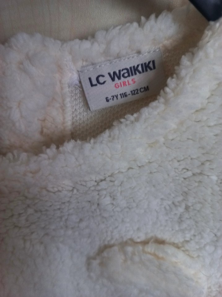LCW Pelüş Kız Çocuk Sweatshirt 6-7 yaş - Görsel 4