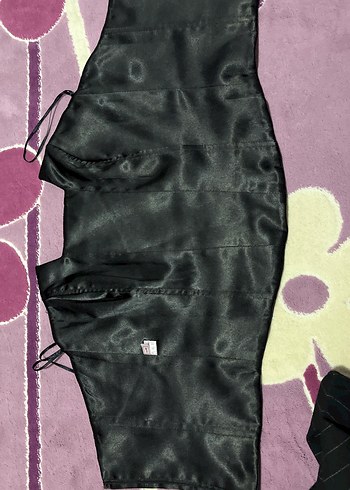 Zincir Detaylı Siyah Gotik Mini Bustiyer - Görsel 2