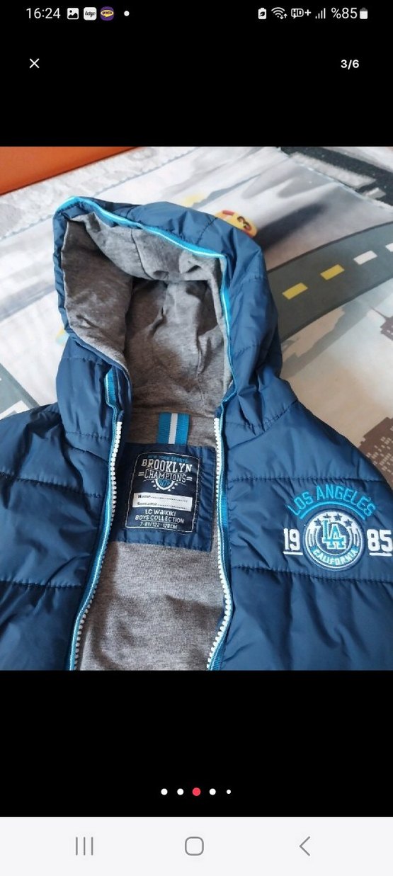 Mavi Fermuarlı Erkek Çocuk Şişme Yelek 7_8 yaş - Görsel 3